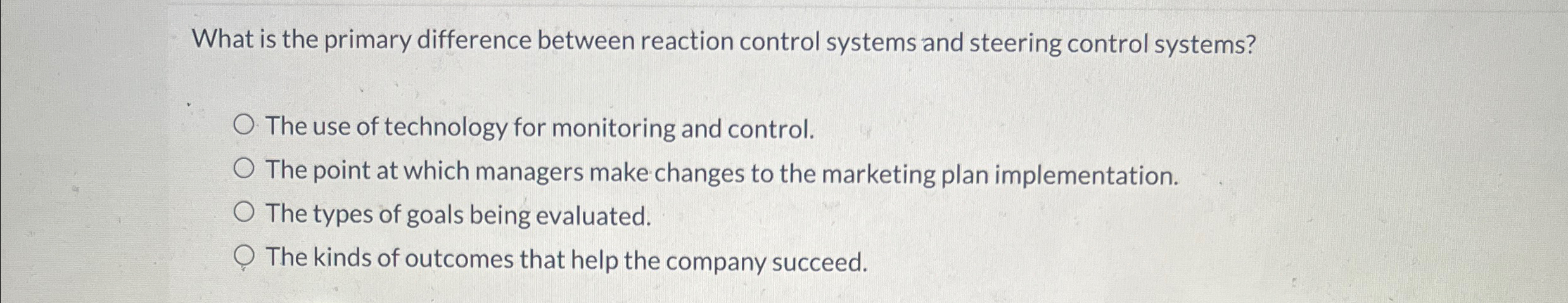  What is the primary difference between reaction control systems and steering