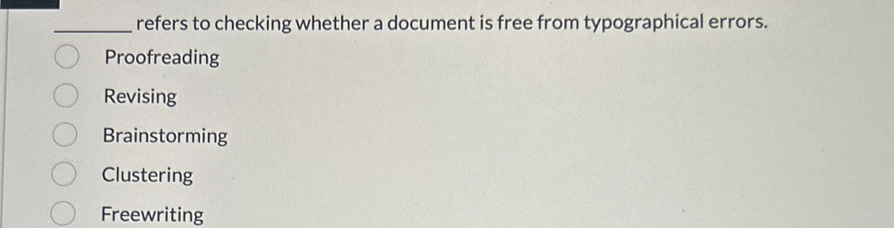  q, refers to checking whether a document is free from typographical