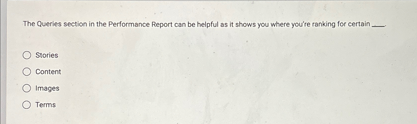  The Queries section in the Performance Report can be helpful as