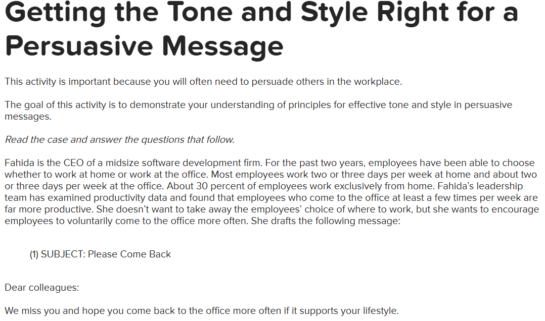  (2) We have examined productivity patterns at the company and have