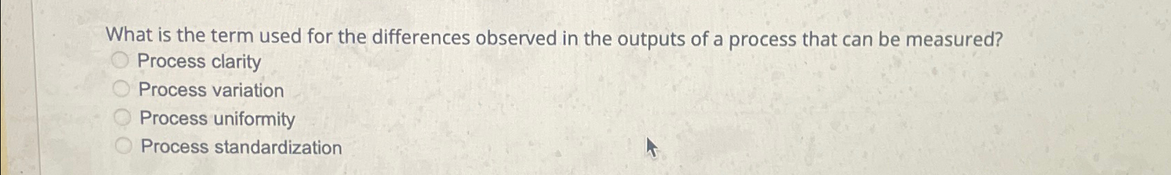  What is the term used for the differences observed in the
