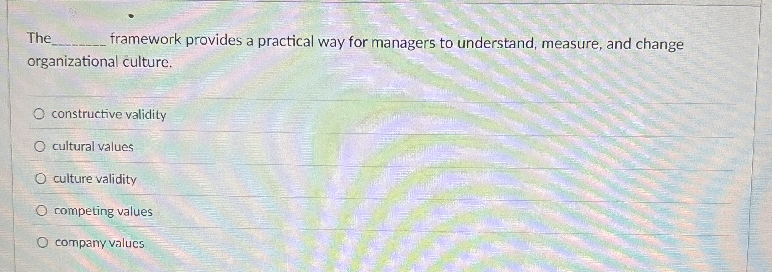  The framework provides a practical way for managers to understand, measure,