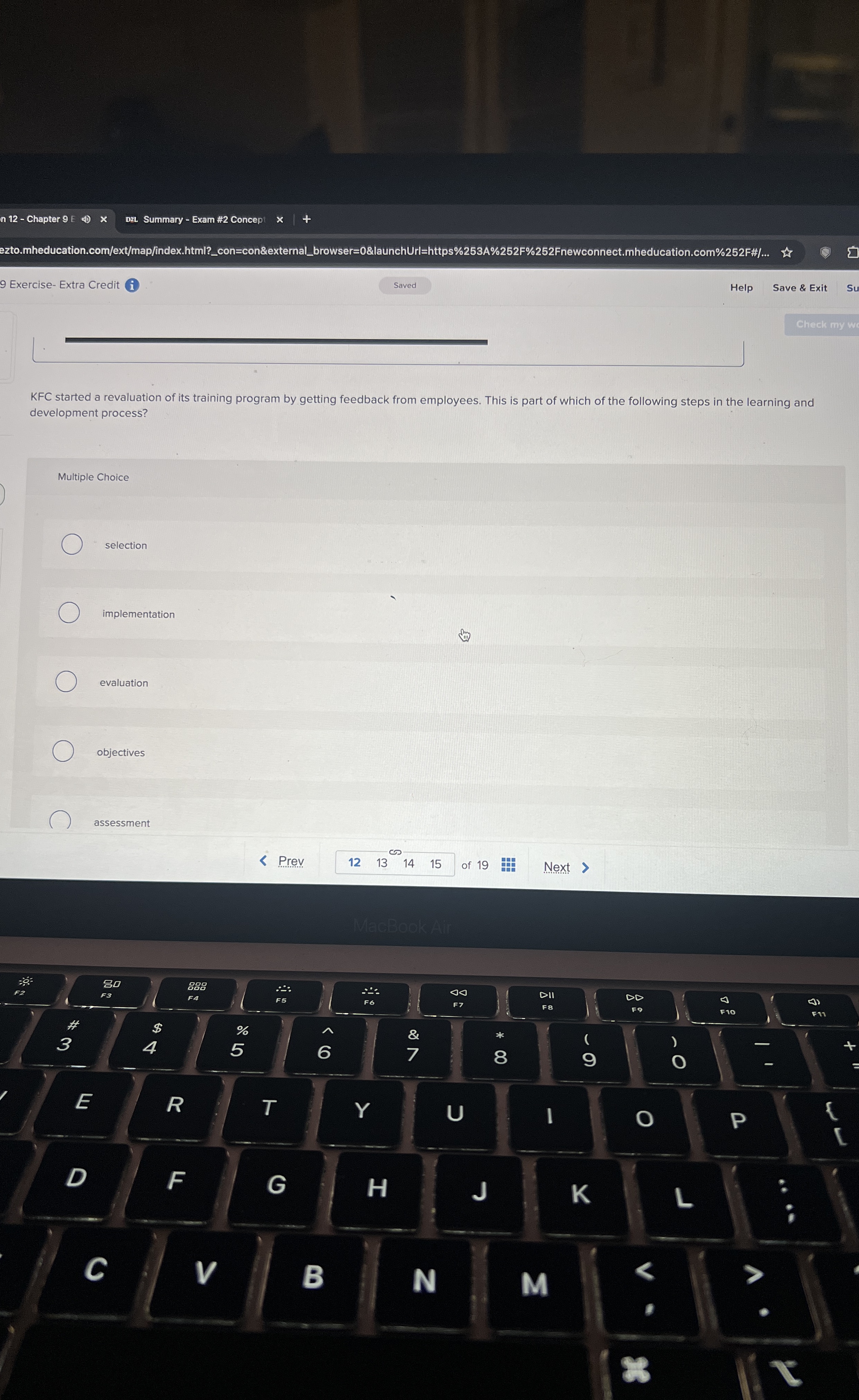  KFC started a revaluation of its training program by getting feedback