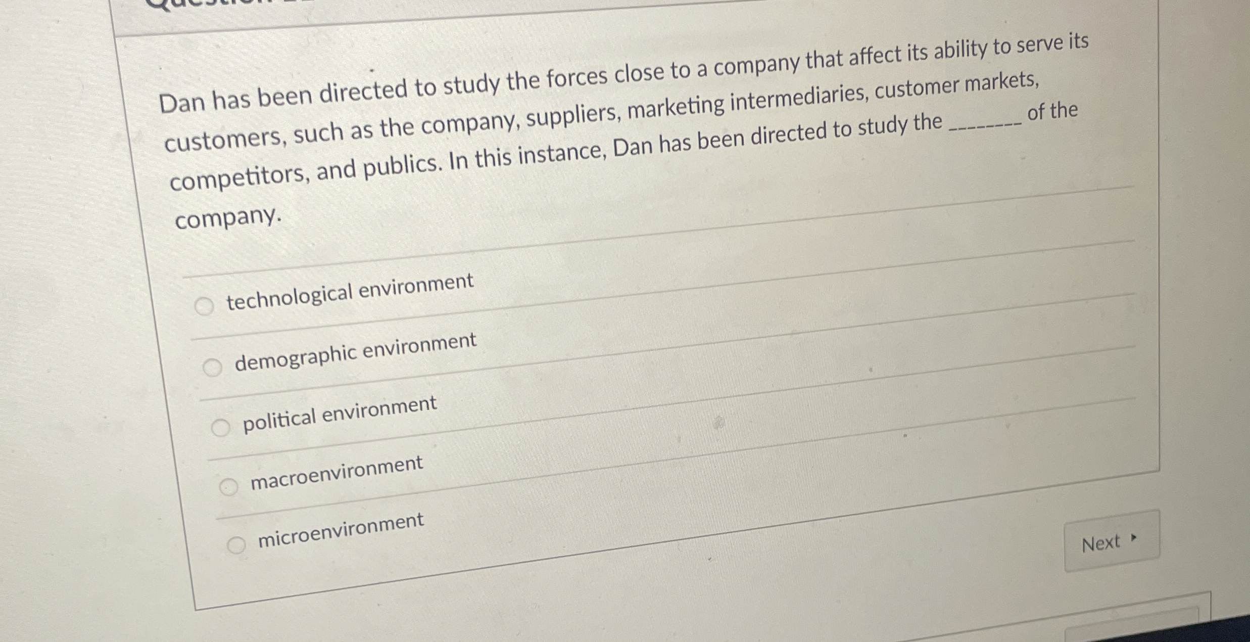  Dan has been directed to study the forces close to a