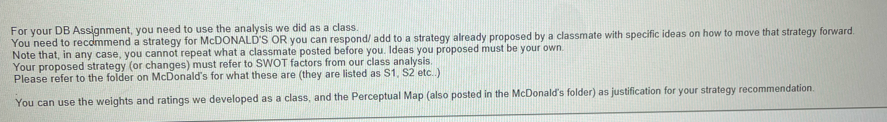  How does For your DB Assignment, you need to use the