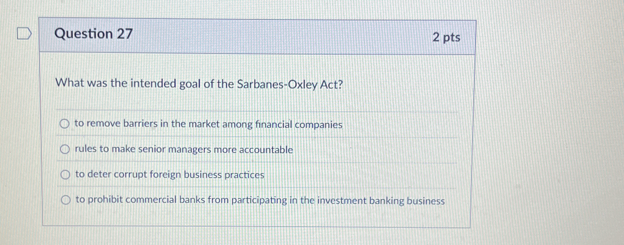  Question 18 In ethical decision making, moral judgement involves understanding that