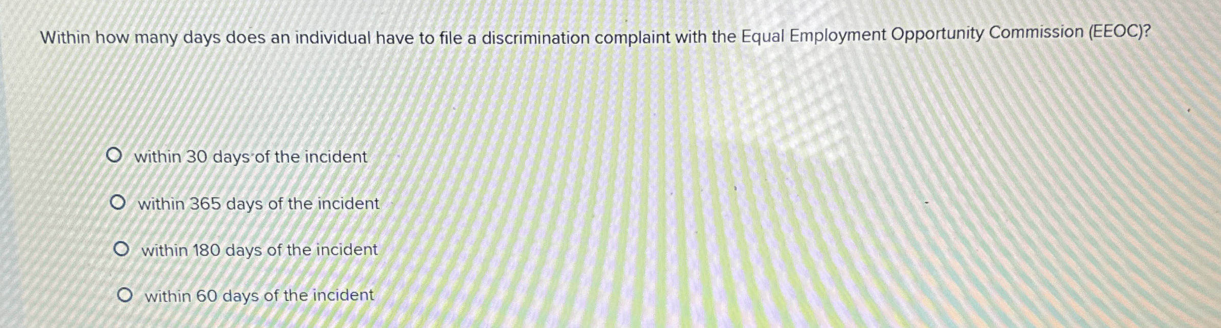  Within how many days does an individual have to file a