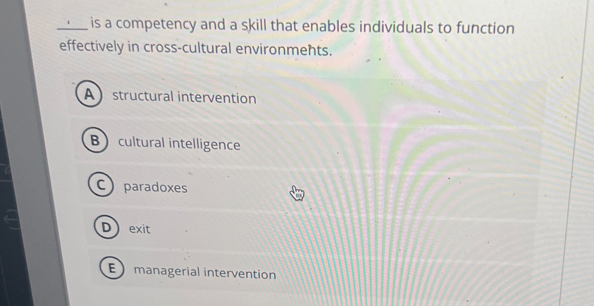  q, is a competency and a skill that enables individuals to