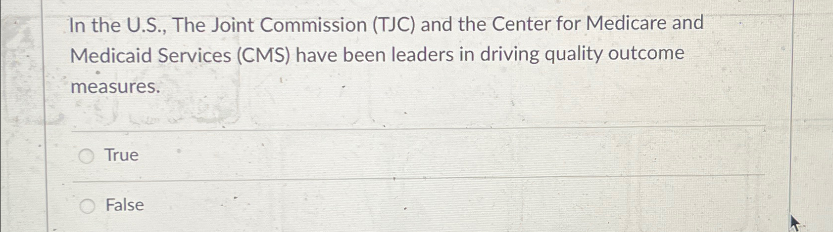  In the U.S., The Joint Commission (TJC) and the Center for