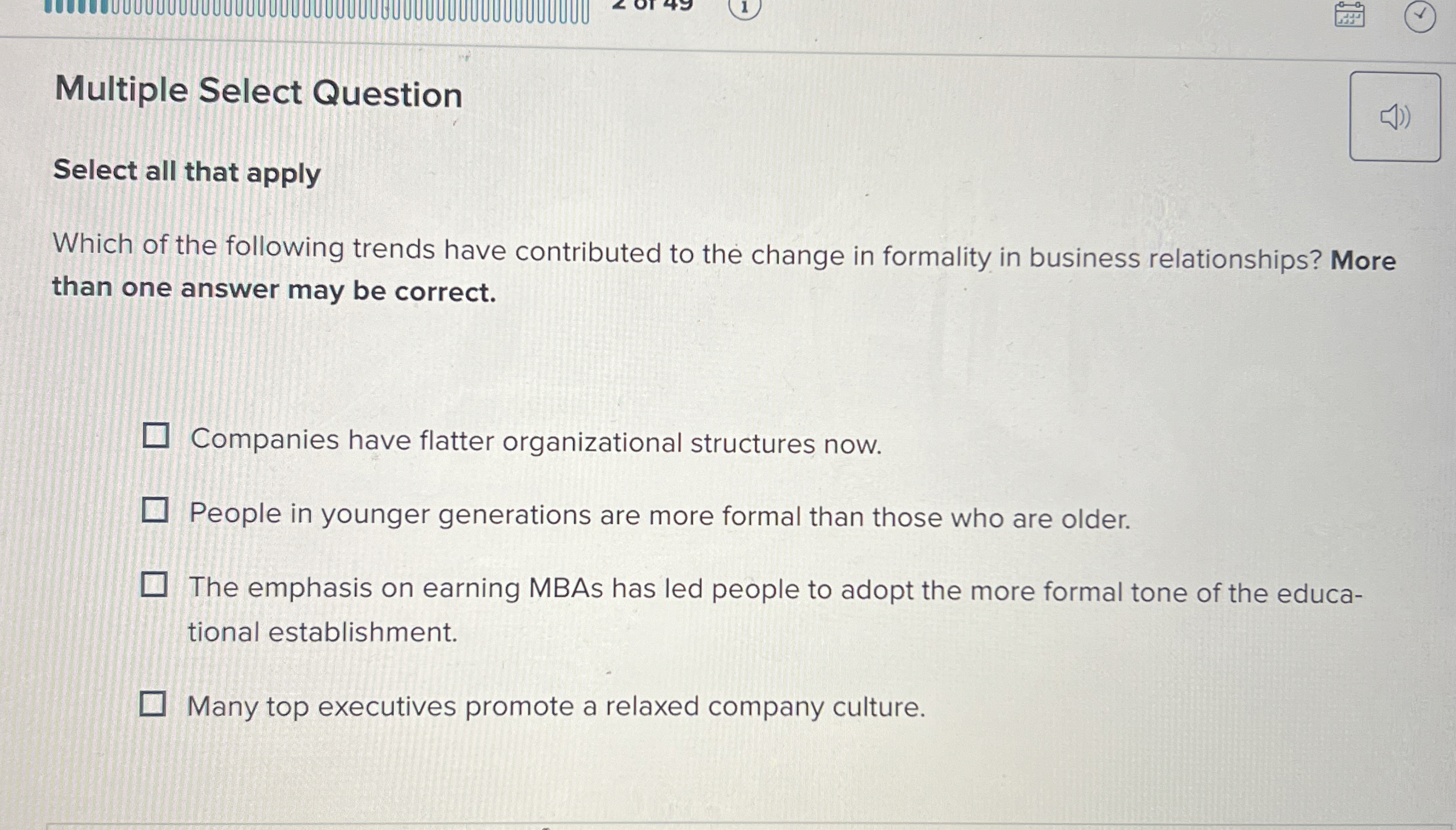  Multiple Select Question Select all that apply Which of the following