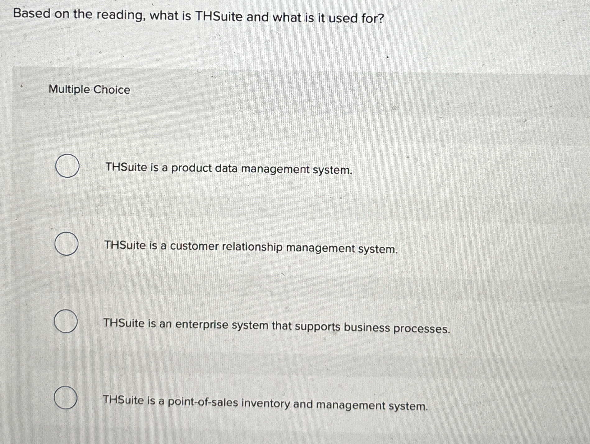  Based on the reading, what is THSuite and what is it