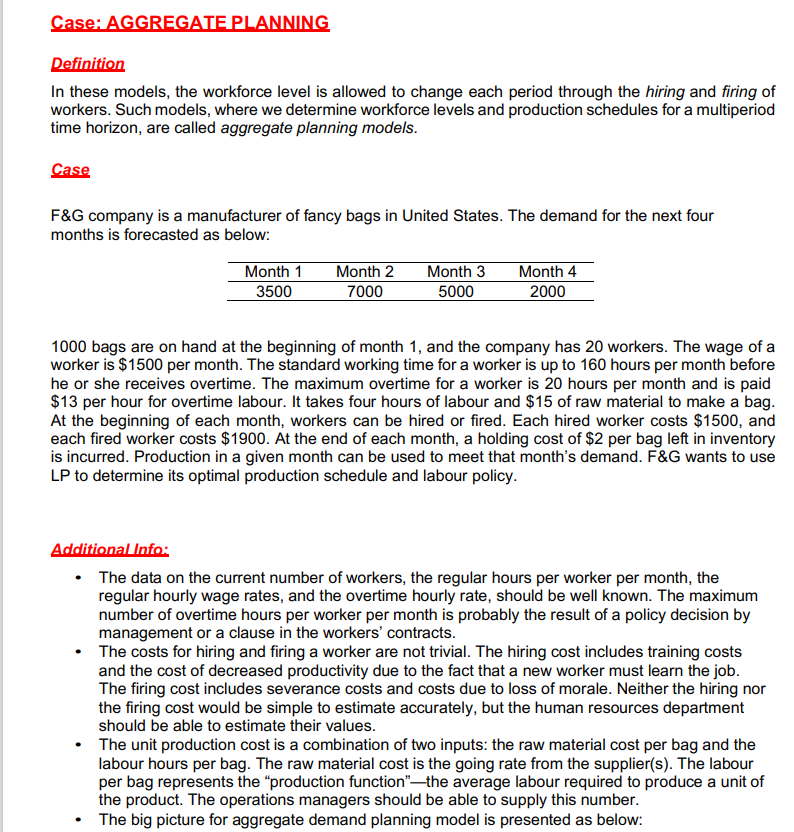  You are required to develop a business report for F&G that