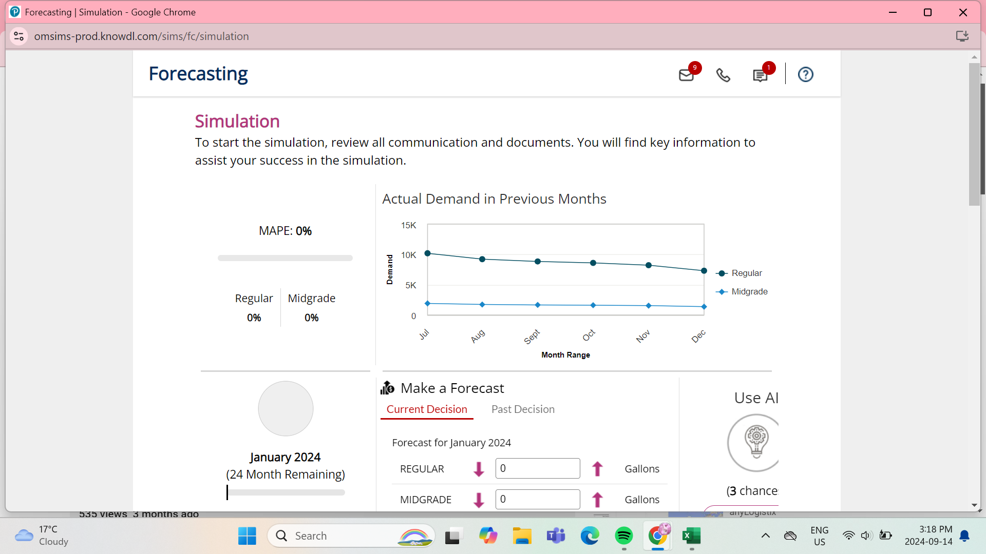  Simulation To start the simulation, review all communication and documents. You