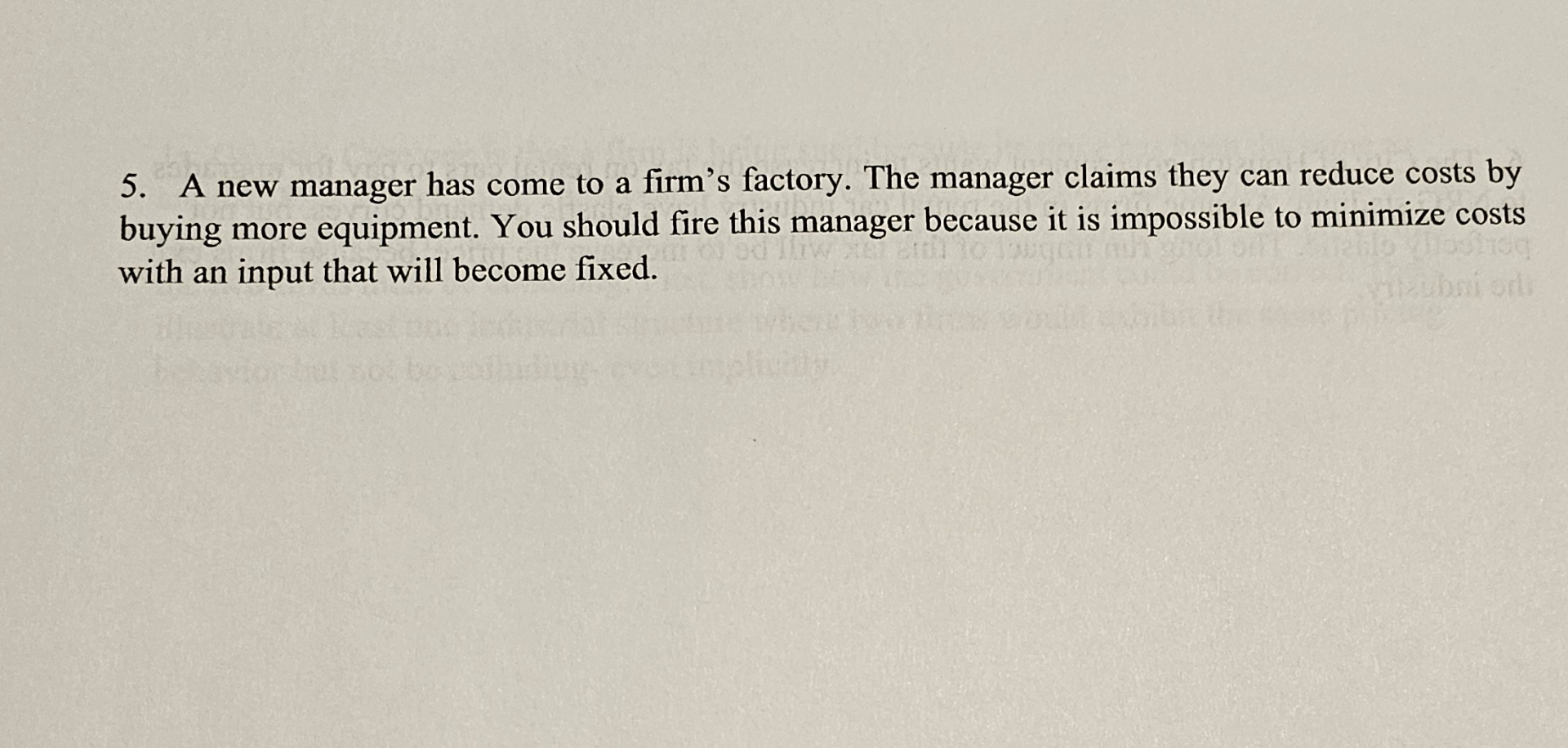  draw graph and explain A new manager has come to a