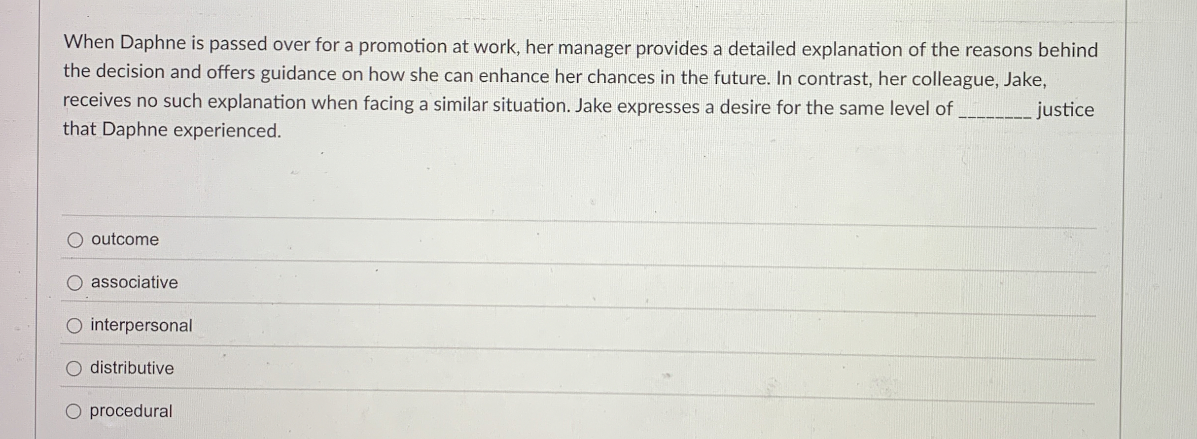  When Daphne is passed over for a promotion at work, her