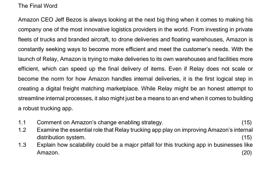  The Final Word Amazon CEO Jeff Bezos is always looking at