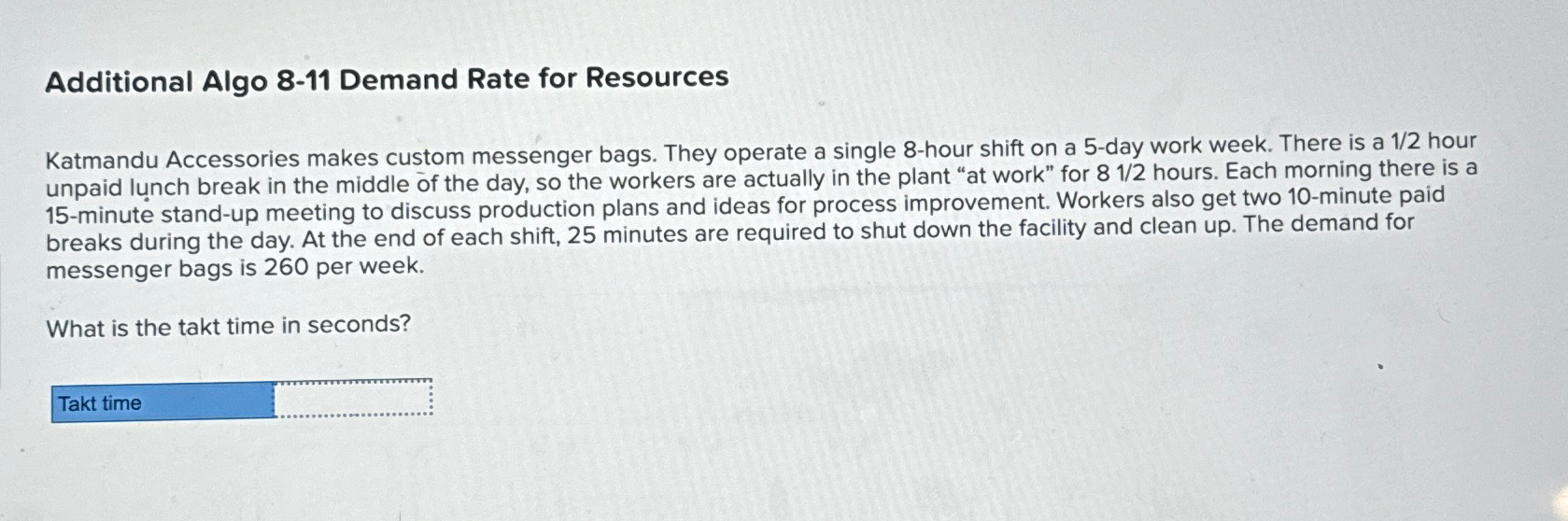  Additional Algo 8-11 Demand Rate for Resources Katmandu Accessories makes custom