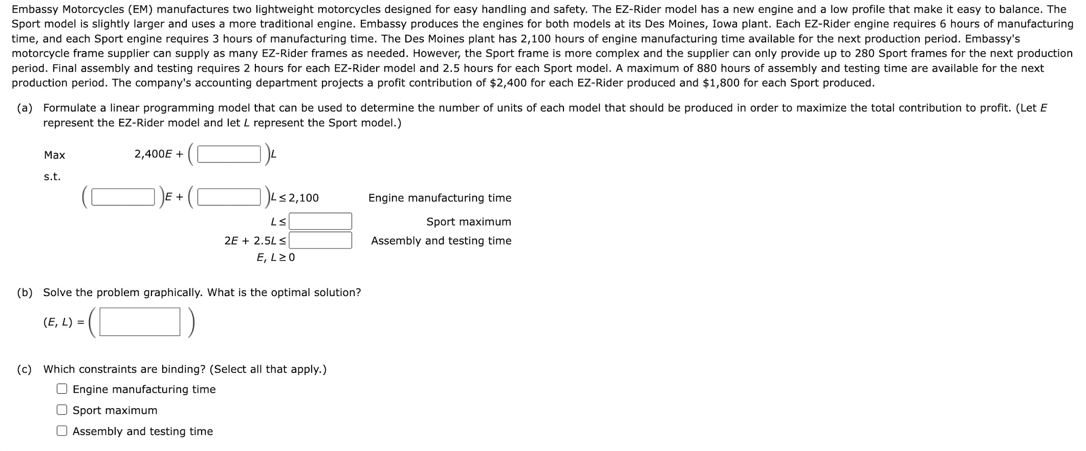  How to solve this problem using Excel and Solver? The company's
