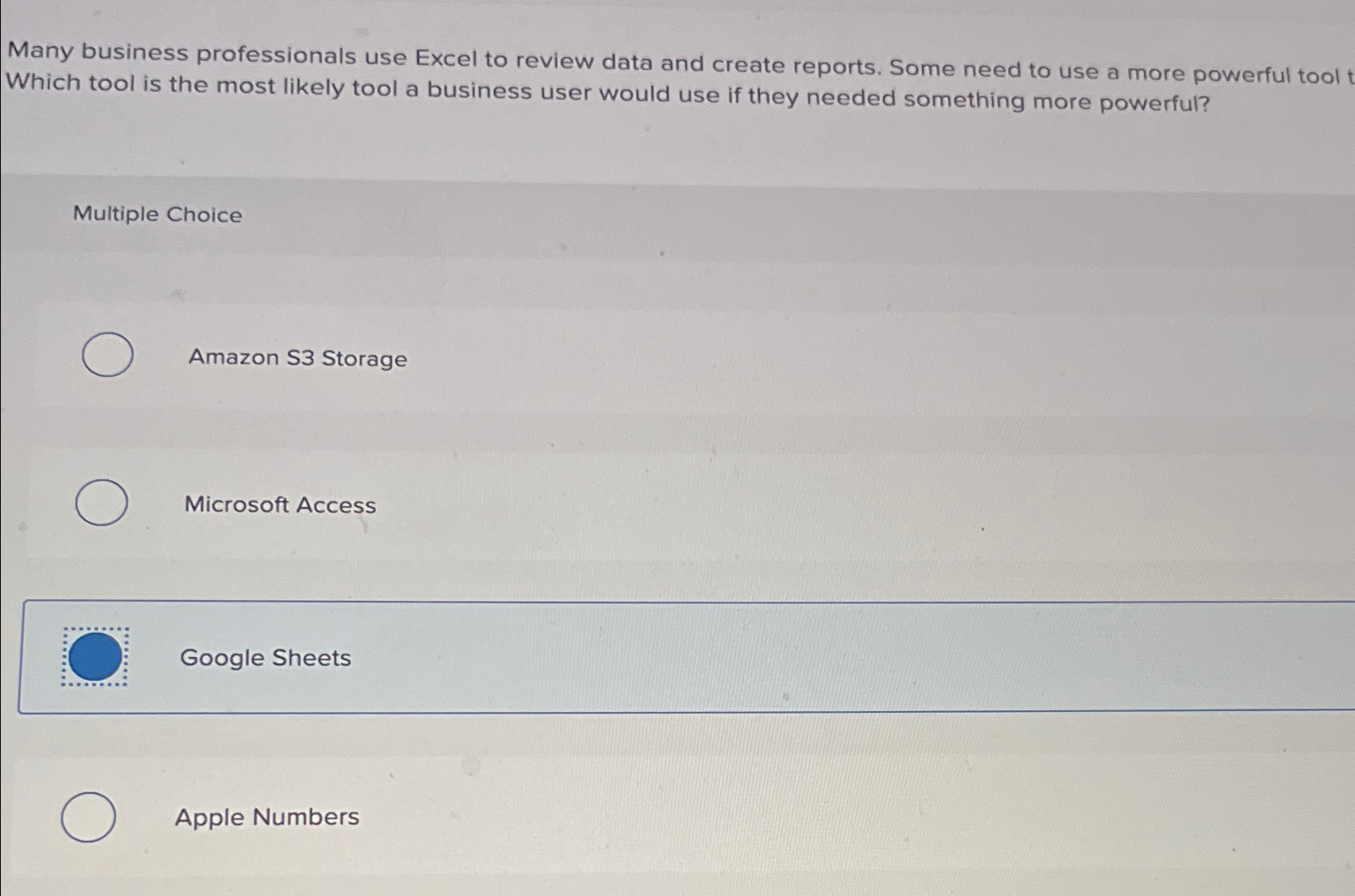  Many business professionals use Excel to review data and create reports.