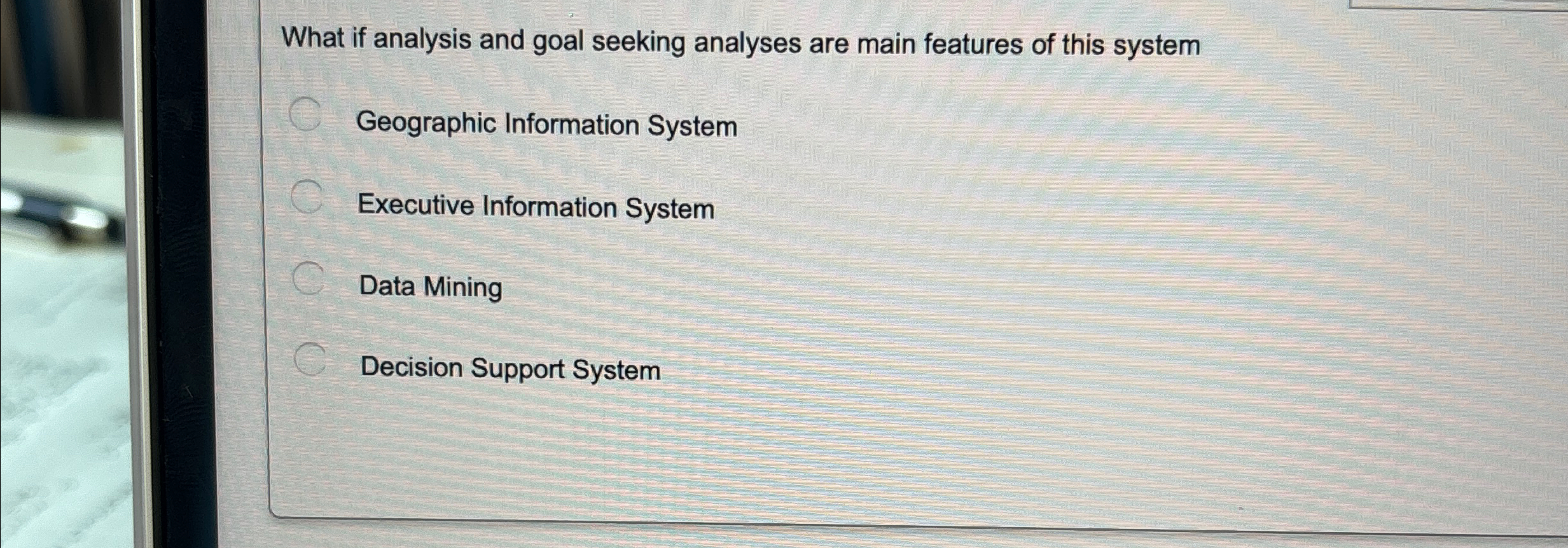  What if analysis and goal seeking analyses are main features of