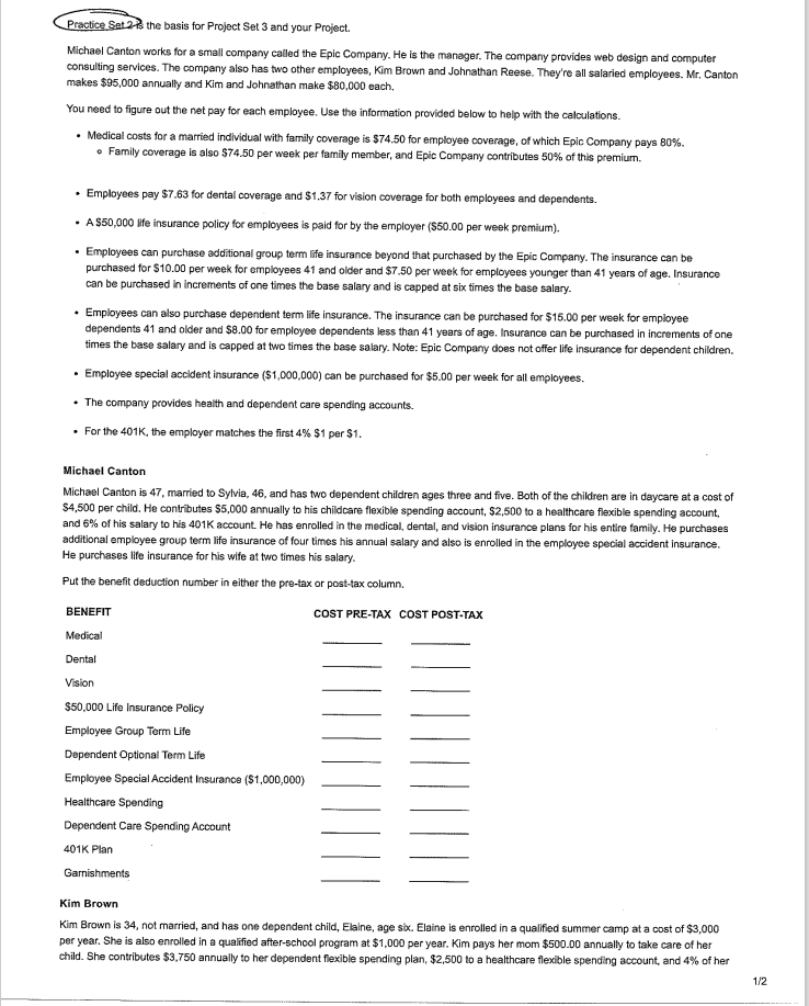  Practice Set 2-is the basis for Project Set 3 and your