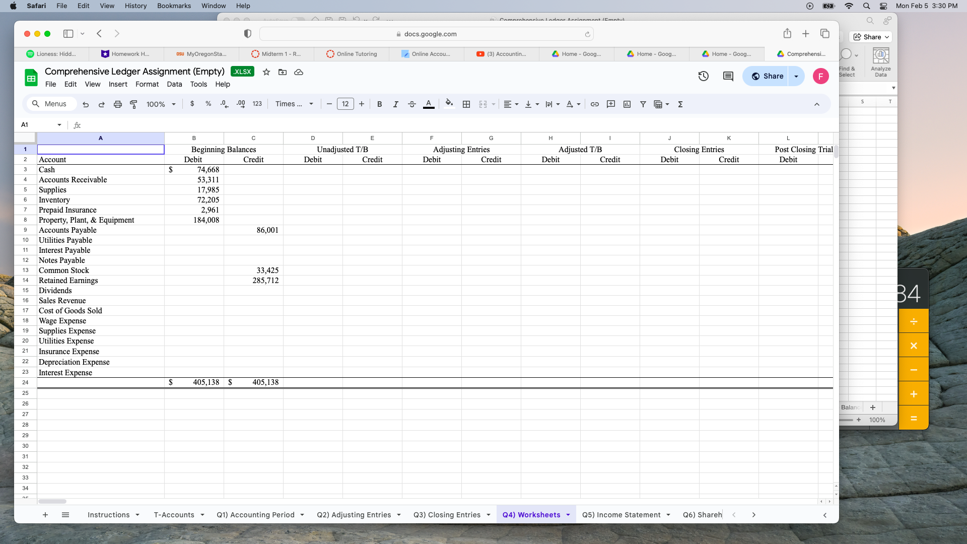 (Empty) Q Home Insert w Page Layout Formulas Data Review View Automate