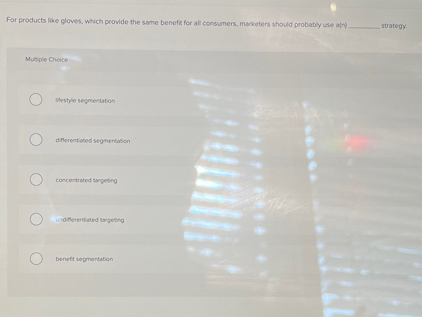  For products like gloves, which provide the same benefit for all