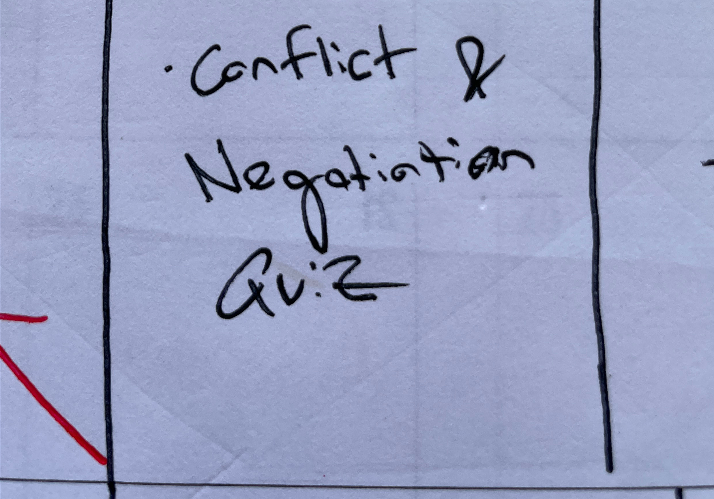  conflict & Negatiation Qu:z 