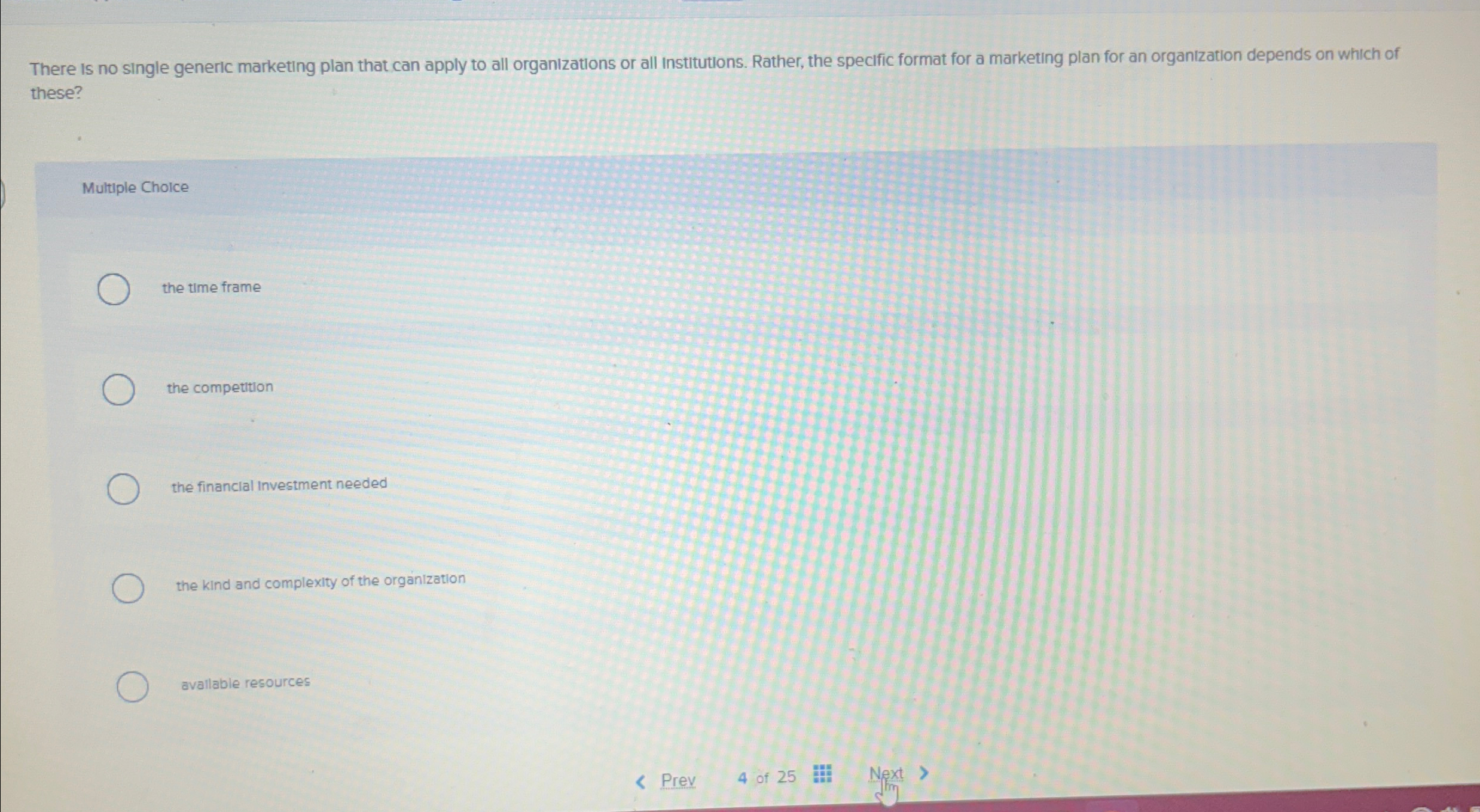  There is no single generic marketing plan that can apply to