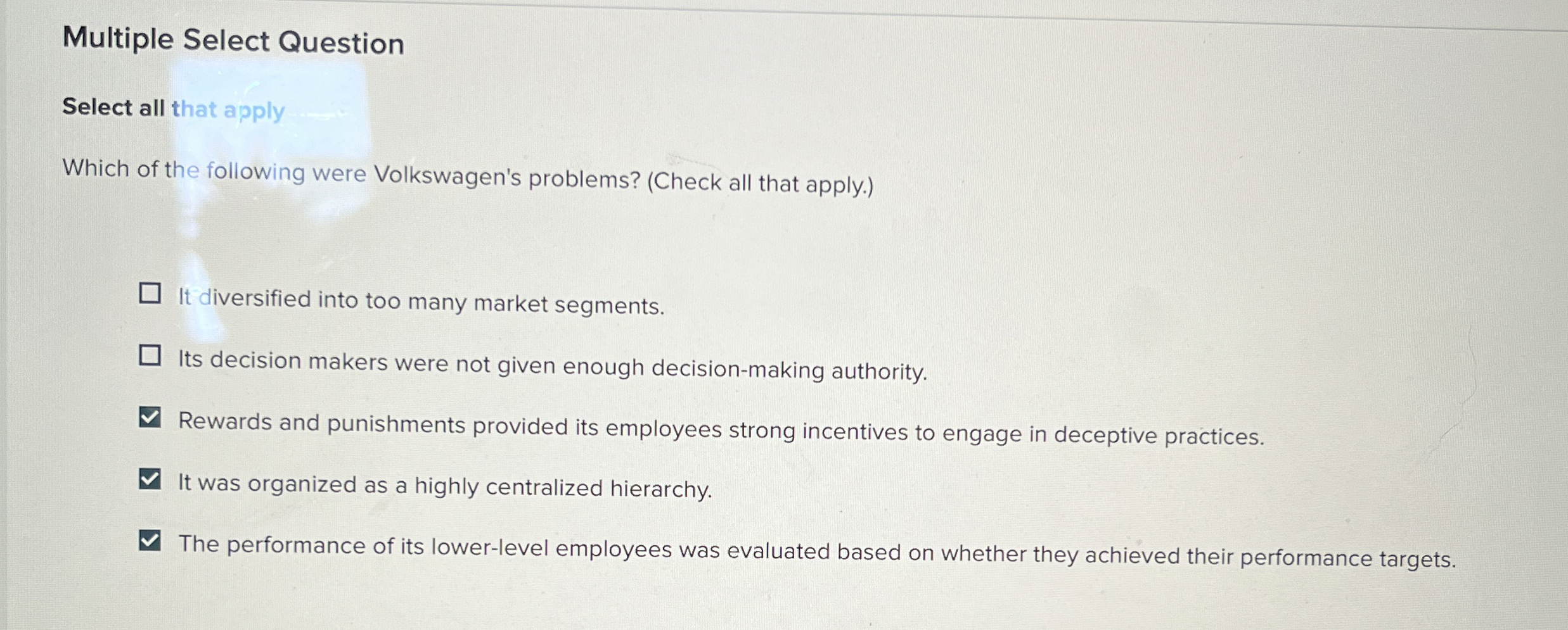  Multiple Select Question Select all that apply Which of the following