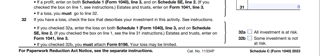 you arrived at the numbers on your Schedule C for the expense