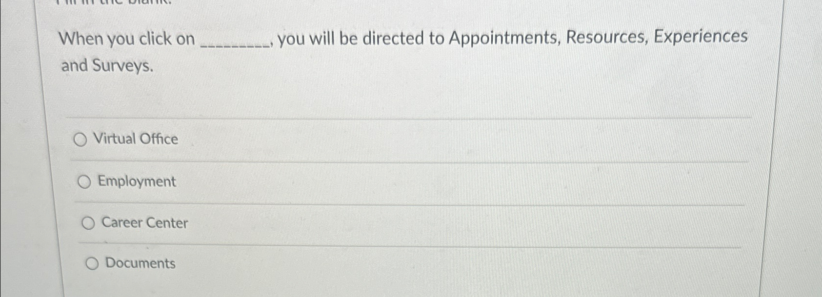  When you click on you will be directed to Appointments, Resources,