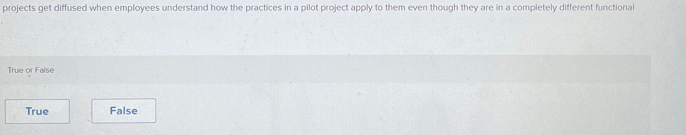  projects get diffused when employees understand how the practices in a