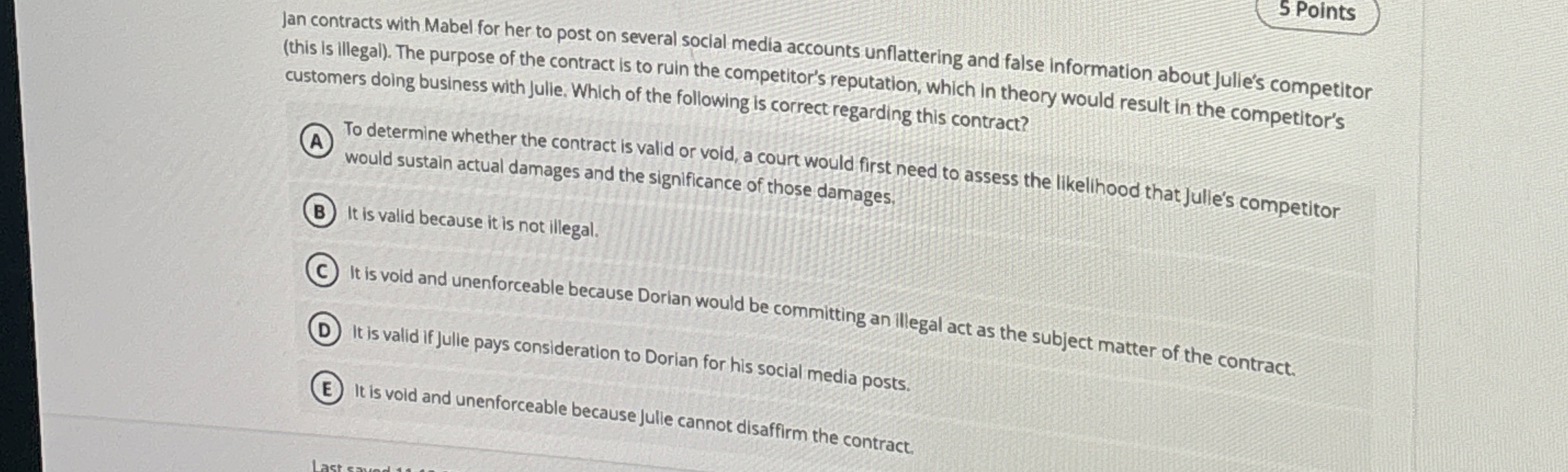  Jan contracts with Mabel for her to post on several social
