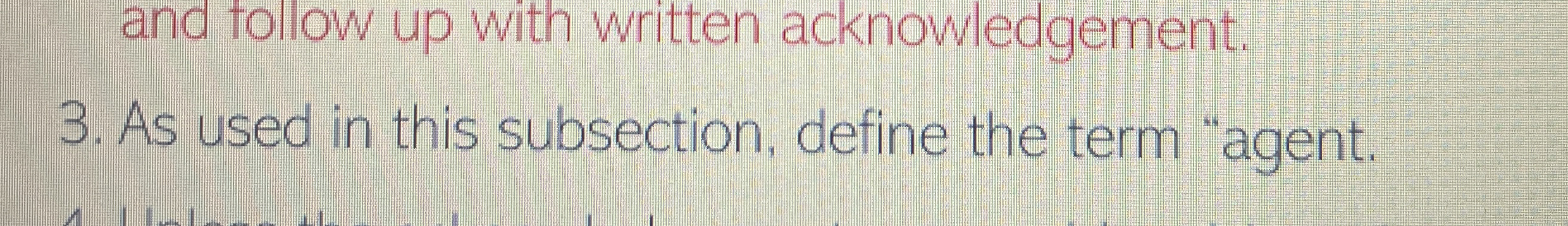  3. As used in this subsection, define the term "agent. 