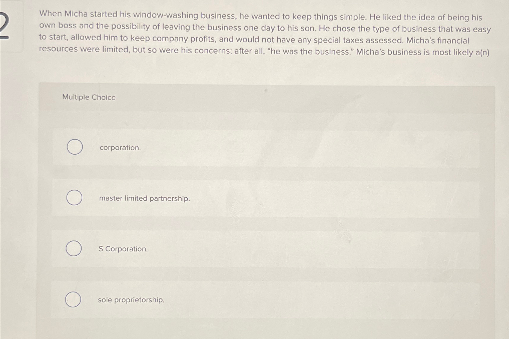  When Micha started his window-washing business, he wanted to keep things