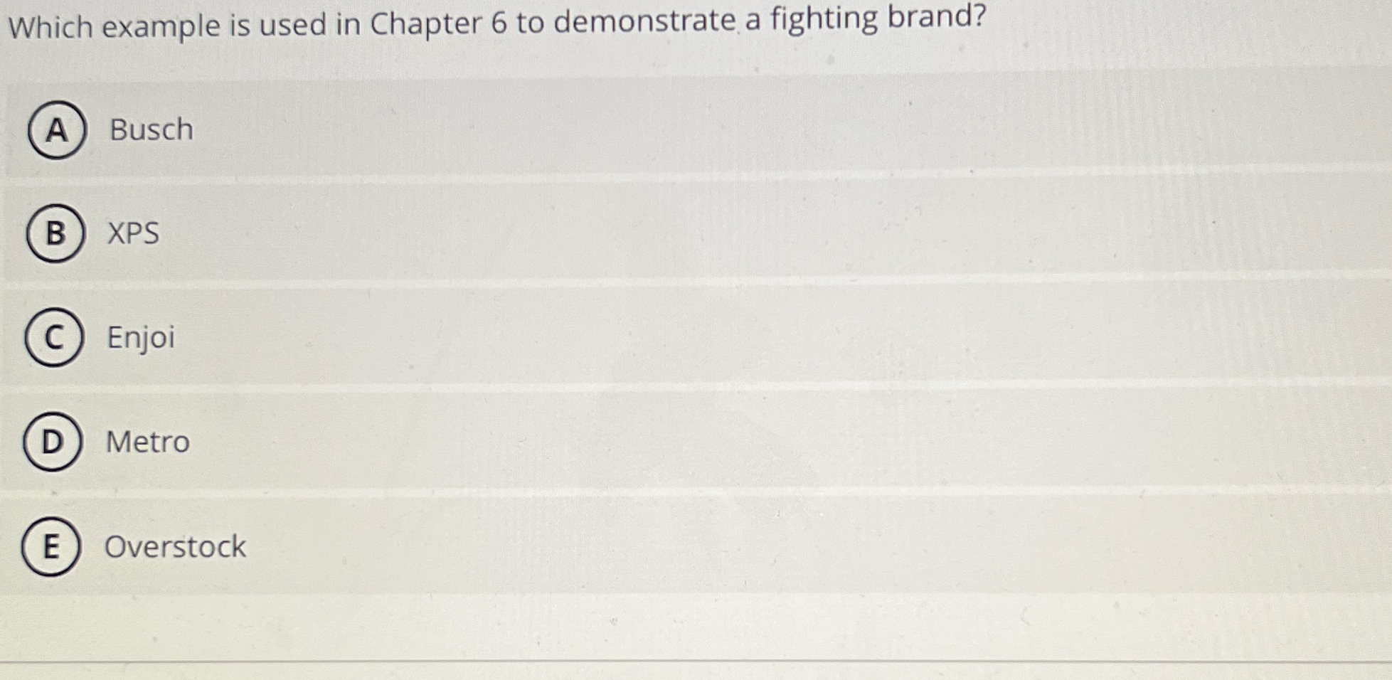  Which example is used in Chapter 6 to demonstrate a fighting
