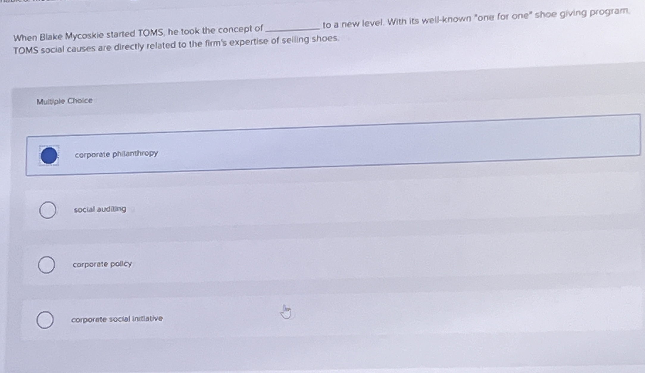  Proctoring Enabled: Module 2 Assessment i A recent study revealed that