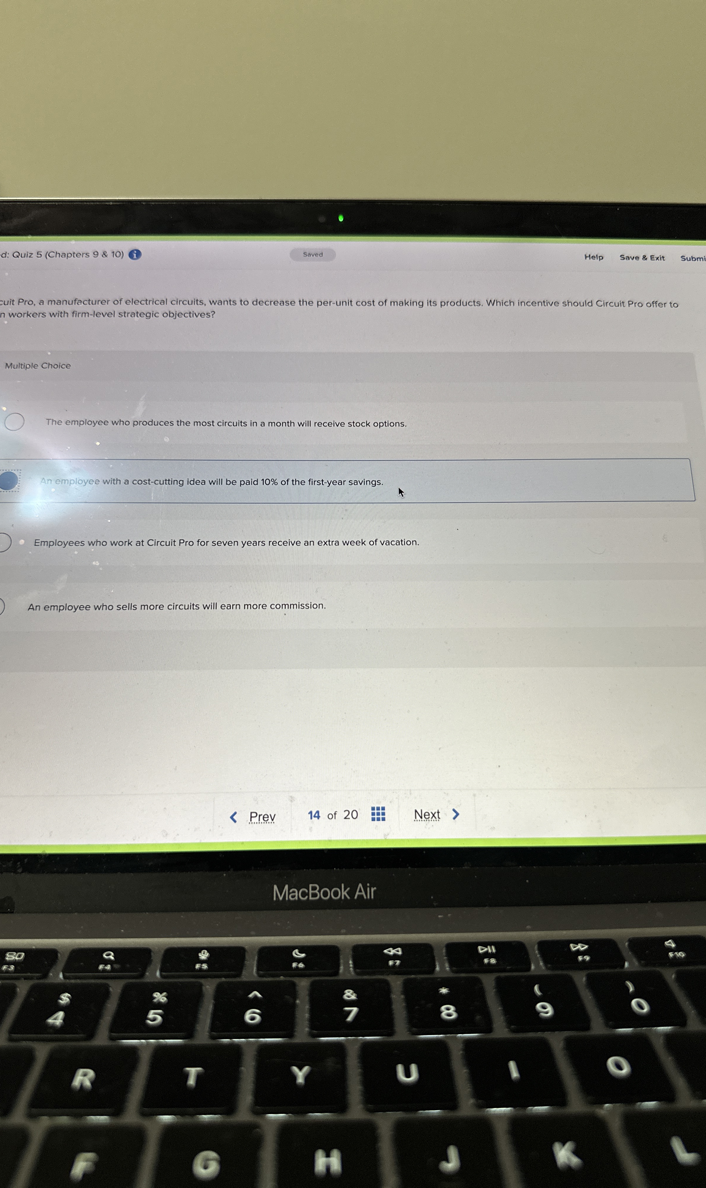  cuit Pro, a manufacturer of electrical circuits, wants to decrease the