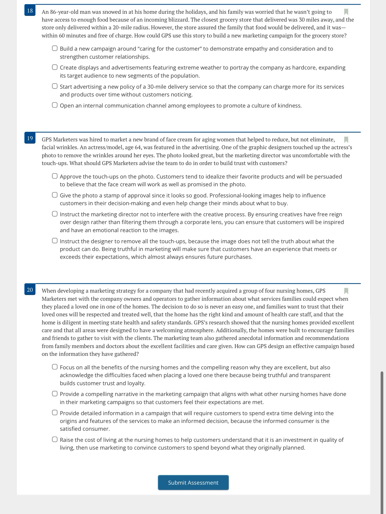  18 An 86-year-old man was snowed in at his home during