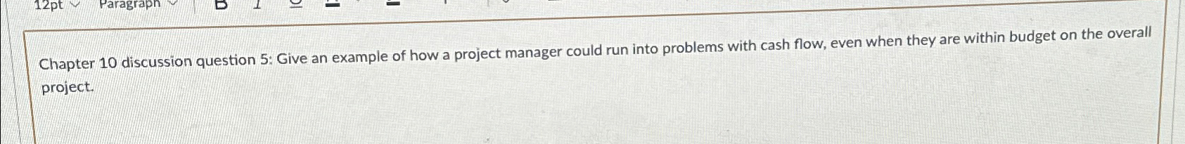  Chapter 10 discussion question 5: Give an example of how a