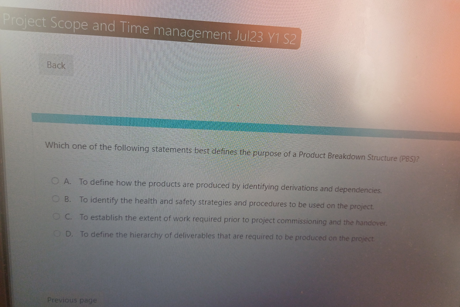  Project Scope and Time management Jul23 Y1 S2 Back Which one