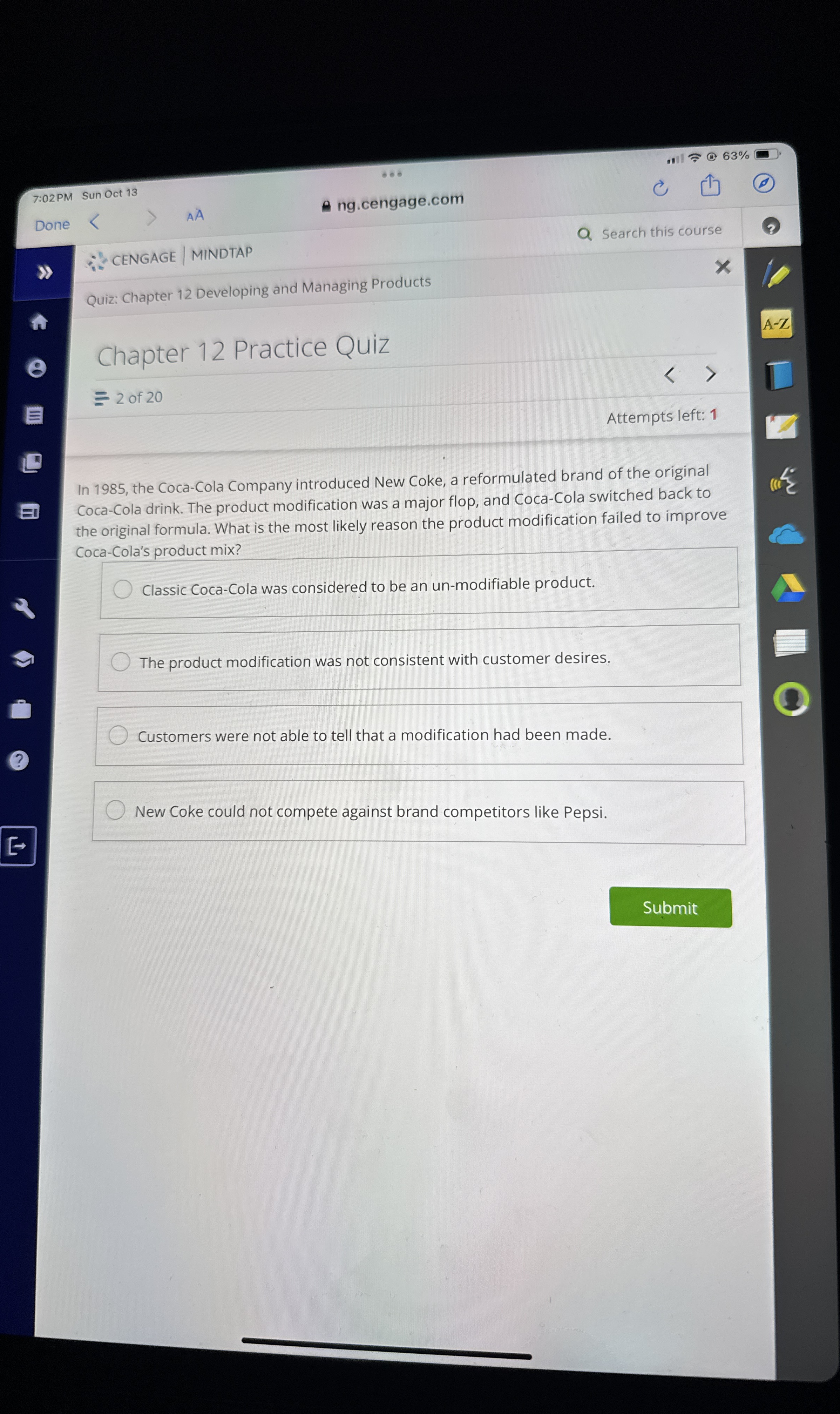  In 1985, the Coca-Cola Company introduced New Coke, a reformulated brand