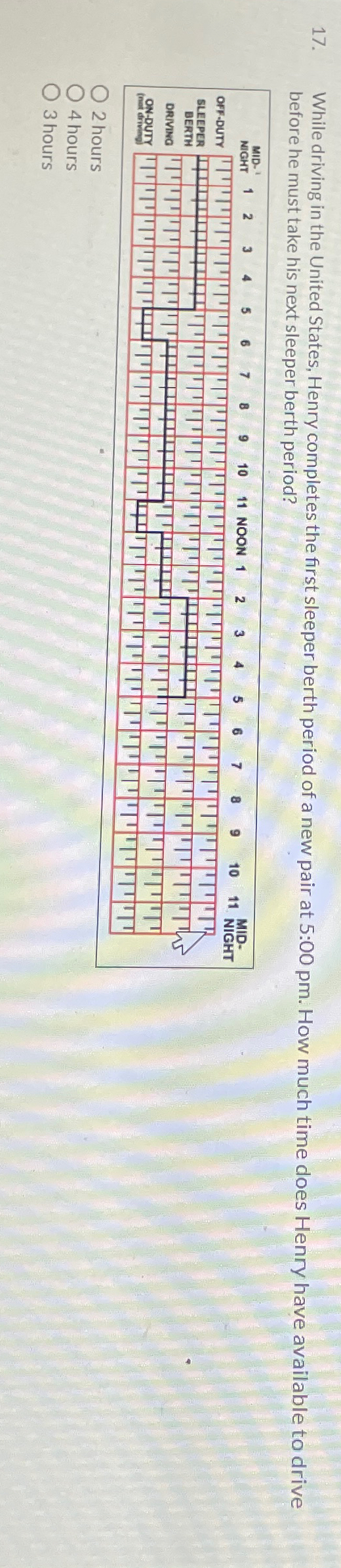  While driving in the United States, Henry completes the first sleeper