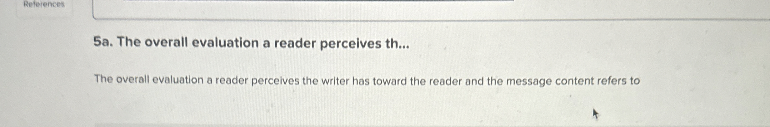 5a. The overall evaluation a reader perceives th... The overall evaluation