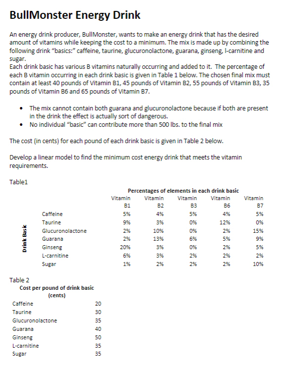  must solve using excel solver add in and show all steps