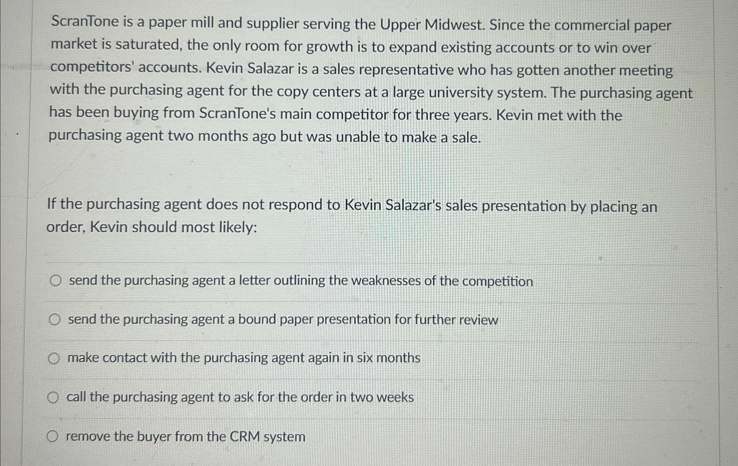  ScranTone is a paper mill and supplier serving the Upper Midwest.