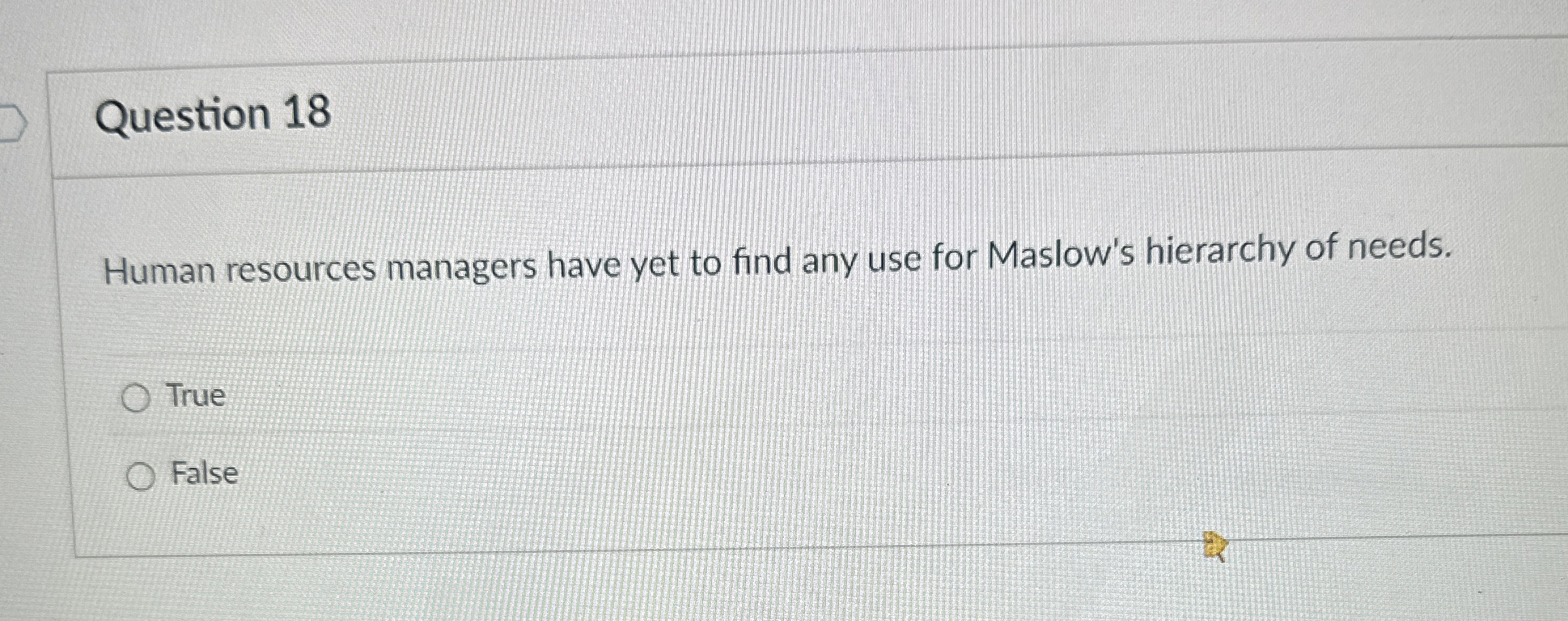  Question 18 Human resources managers have yet to find any use