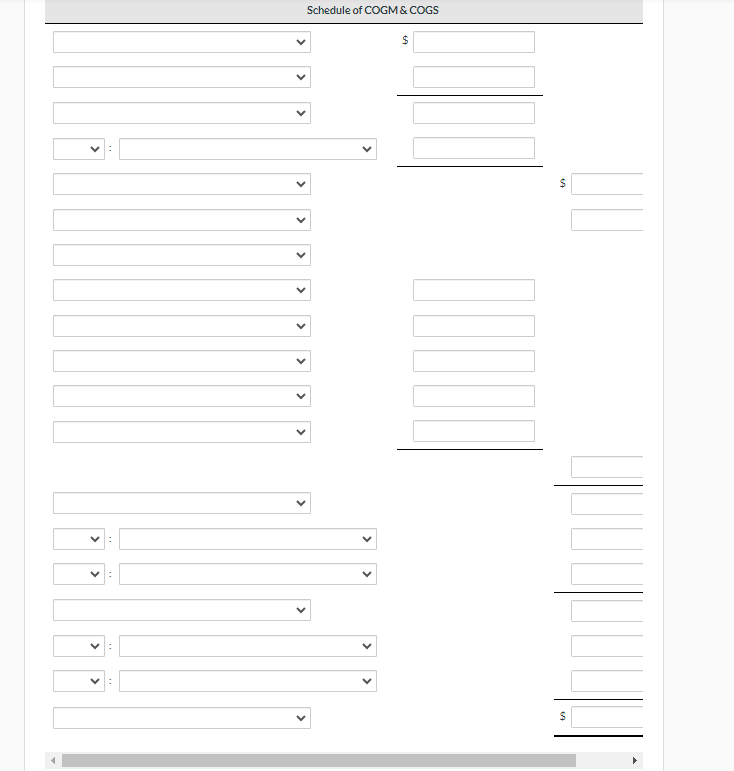 Blue Co., a manufacturing company. You have a file that contains a