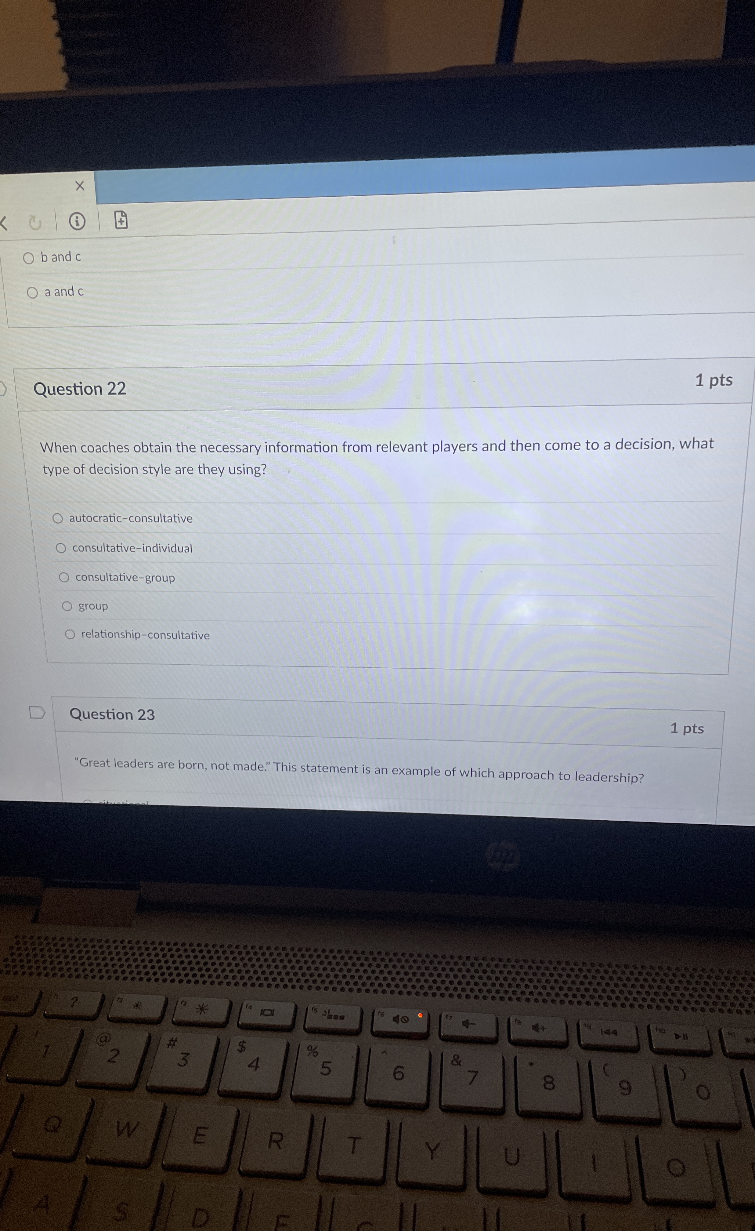  Question 22 When coaches obtain the necessary information from relevant players